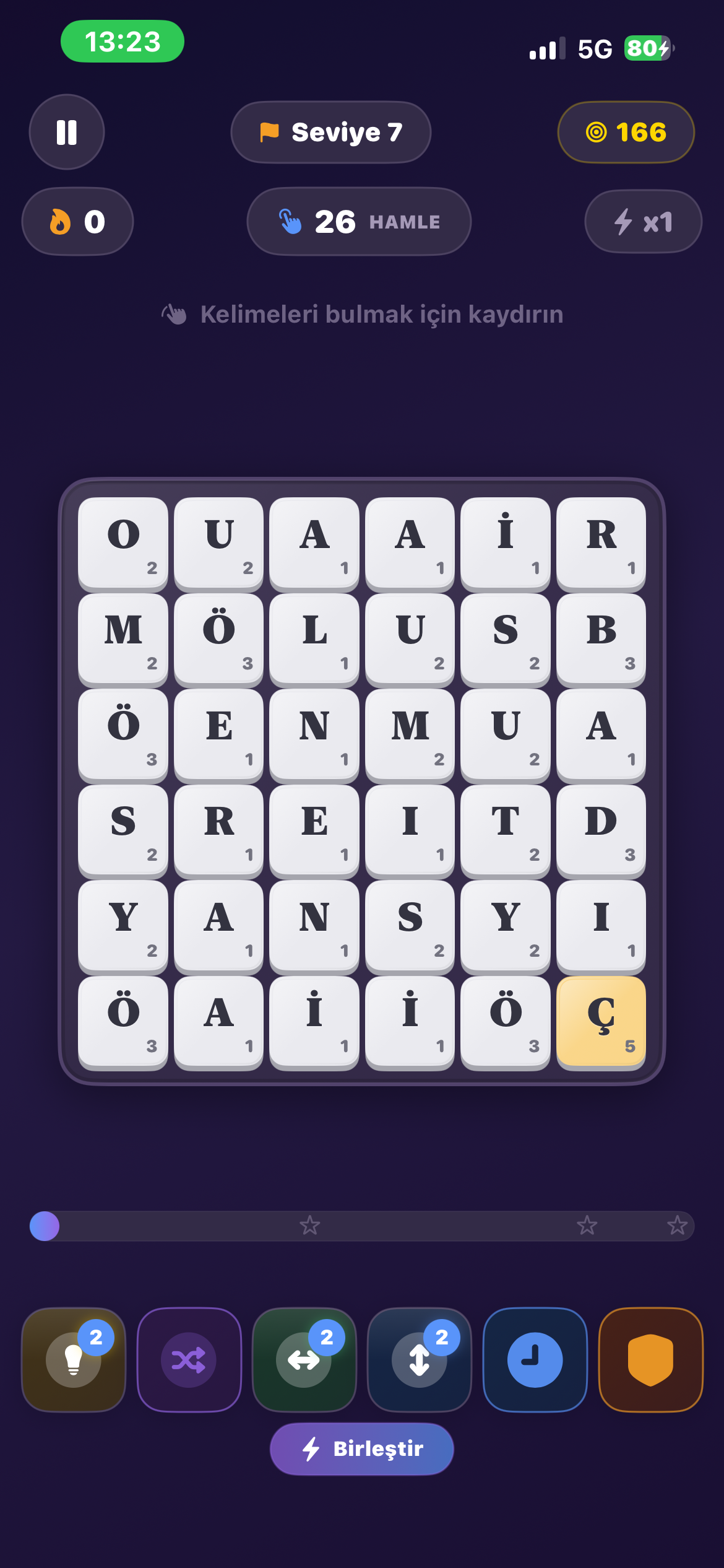 WordBomb screen